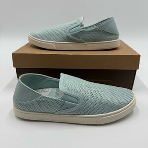 OluKai Women's Sneakers in Light Blue and Cream